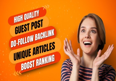 I will write and publish 10 guest posts with dofollow backlink on high da sites