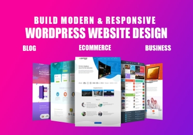 I will build or redesign the business, blog, clone website or wordpress install