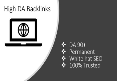 50 high quality da 90+ dofollow backlinks for SEO services