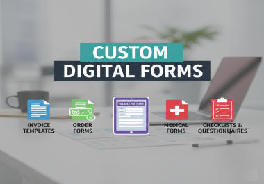 I will do invoice, order form,  fillable PDF form,  medical form,  checklist.