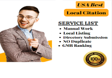 I will do 150 USA local citations and directories for local seo