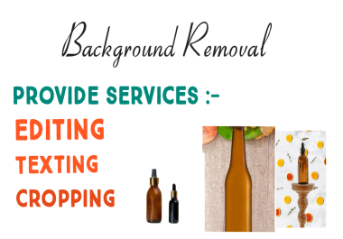 I will do background removal product image editing professionally