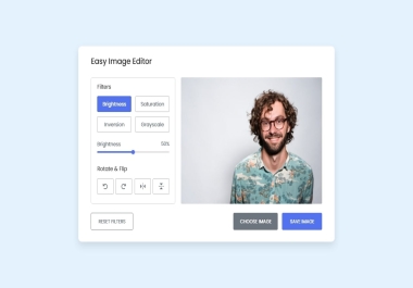 Simple and Easy Image Editor in HTML,  CSS and JAVASCRIPT.