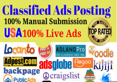 I will 30 ad post ads post on top ad posting websites