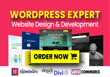 I will design,  redesign,  clone,  build wordpress website,  business website,  landing page