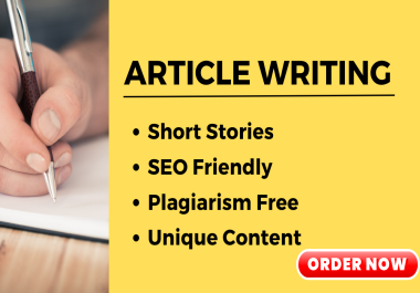 1200 Words Unique Manual Article Writing