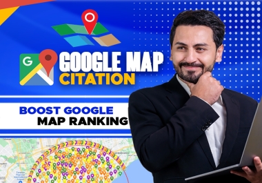 Manual 2000 Google Map Citation for ranking and local SEO