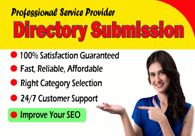 40 Directory Submission or SEO Backlinks to Boost Website in Google by Local SEO Services