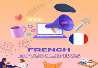 100 French Text Backlinks DA 30-80