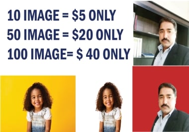 I will do background removal from images very fast