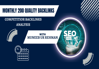 You will get quality backlinks on a monthly basis with competitor backlink analysis