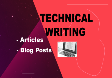 I will write SEO technical and business articles