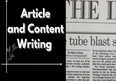 I will write long content, article and blog in 1500 words