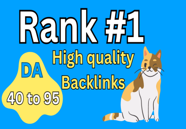 100 High DA Do-Follow Contextual Backlinks,  Manual Work