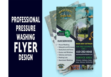 I will design Pressure Washing Power Washing and Junk Removal Flyer