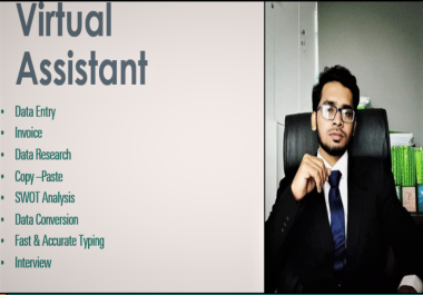 I will do data entry copy paste research work to assist you