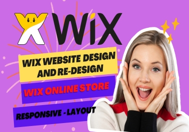 I will design wix website,  redesign wix website,  wix ecommerce website and mobile