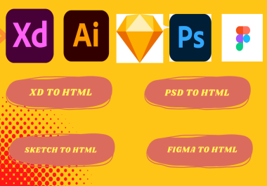 I will convert your PSD, figma, or xd design to responsive HTML website