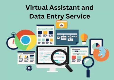 I will be your professional Virtual Assistant and do Data Entry,  Copy Paste and Typing work