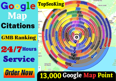 I will do 13000 google maps citations for gmb ranking and local citations for your website ranking