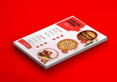 I will design flyers for party,  corporate,  food,  and motion flyer