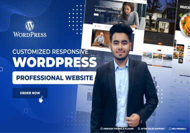 Get a fully Customized responsive WordPress website