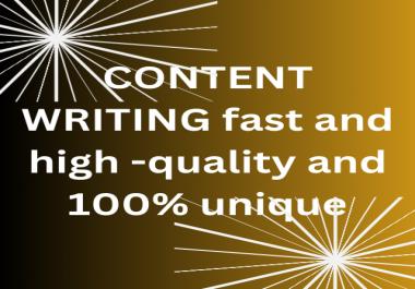 I will write 1000 words unique content on your website