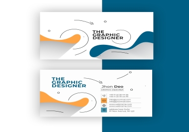 I will design minimalist business card with logo