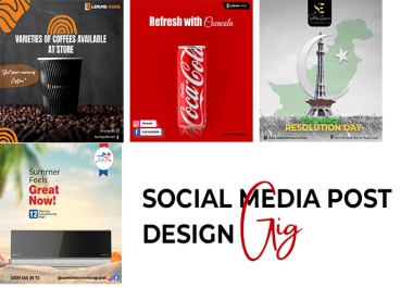 I will design 5 creative posts designs