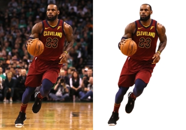 I can completely remove the background for you