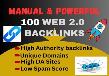 I will make 100 web 2.0 backlinks high quality links