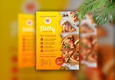 I will design a creative awesome restaurant menu food menu
