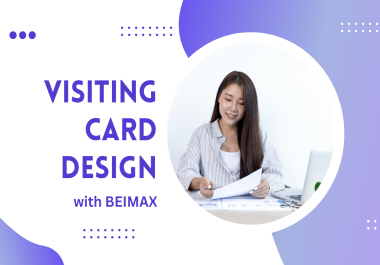 Design visiting card with Beimax
