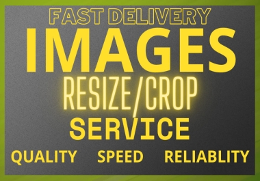 I Will Do image crop and image resizing in 24 hours