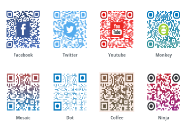I Will Create Your Custom,  Professional and Designer QR Code in 2 hours