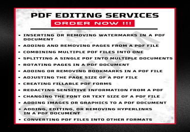 PDF Editing Services for All Your Needs