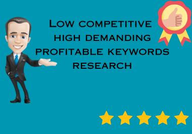 I will do best profitable keyword research for your great business