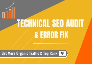 Technical SEO Audit And Fix Your WordPress,  Shopify Website Errors