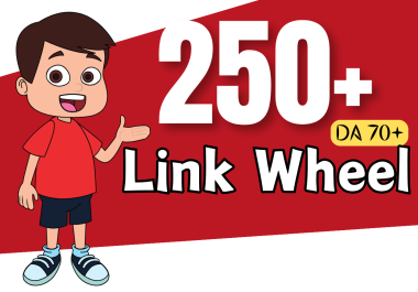 250 Plus Link Wheel Backlinks On DA 70 Web2.0 Sites