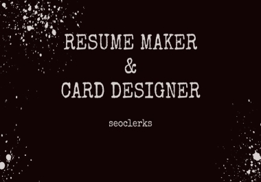 Professional Resume Maker & Card Designer