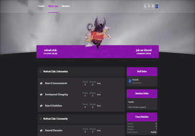 Forum Setup XenForo,  NamelessMC,  MyBB,  Enjin