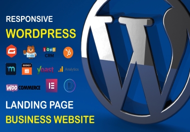 I will make wordpress landing page coming soon page blog portfolio business website