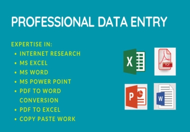 Fastest Data Entry word,  Excel,  copy /paste,  Pdf
