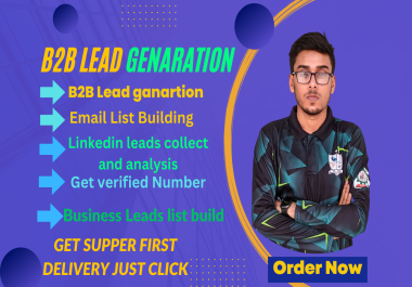 I Will Do B2B Lead Generation LinkedIn Lead Collect And Email List Build for Your Company.