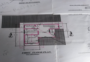 I will draw architectural 2d floor plans and roof plans in autocad