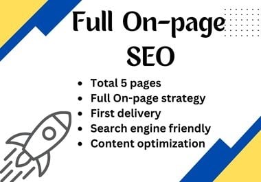 I will do On-page SEO to rank your website search engine friendly