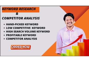 i will provide SEO keyword Research and Competitor Analysis for your website