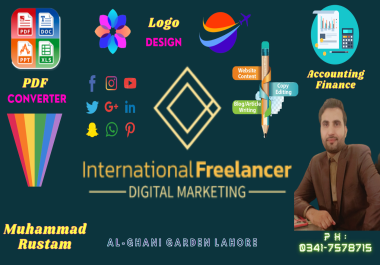 PDF Editing, Logo Design, Copy& paste Working, Date analysis, images for content& PNG