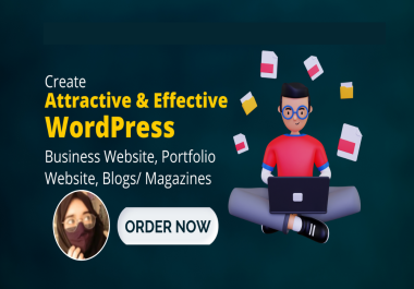 I Will Design WordPress Business,  Portfolio,  Agency,  Fitness & Blog Website