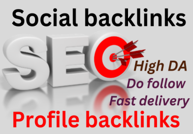Create 200 social media profile backlinks,  for SEO link building